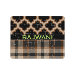 Moroccan & Plaid Jigsaw Puzzles (Personalized)