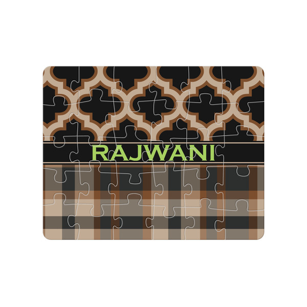 Custom Moroccan & Plaid 30 pc Jigsaw Puzzle (Personalized)