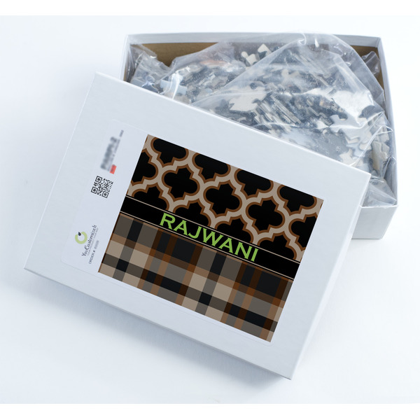 Moroccan & Plaid Jigsaw Puzzle 500 Piece - Box