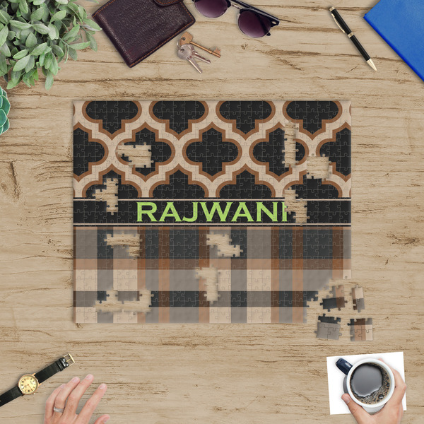 Moroccan & Plaid Jigsaw Puzzle 500 Piece - In Context