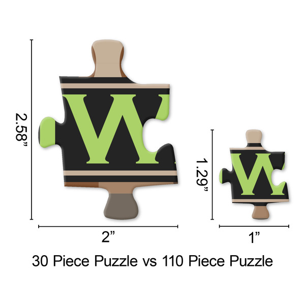 Moroccan & Plaid Jigsaw Puzzle - Piece Comparison