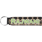 Moroccan & Plaid Neoprene Keychain Fob (Personalized)