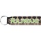 Moroccan & Plaid Neoprene Keychain Fob (Personalized)