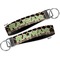 Moroccan & Plaid Key-chain - Metal and Nylon - Front and Back