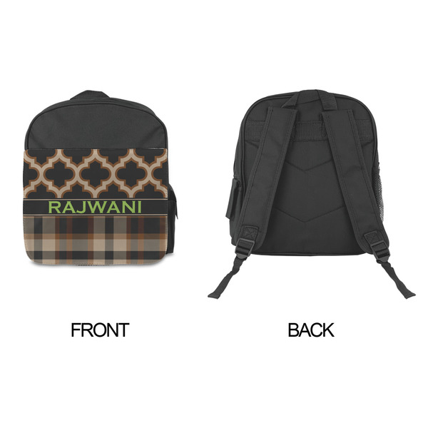 Moroccan & Plaid Kid's Backpack - Approval