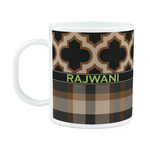 Moroccan & Plaid Plastic Kids Mug (Personalized)