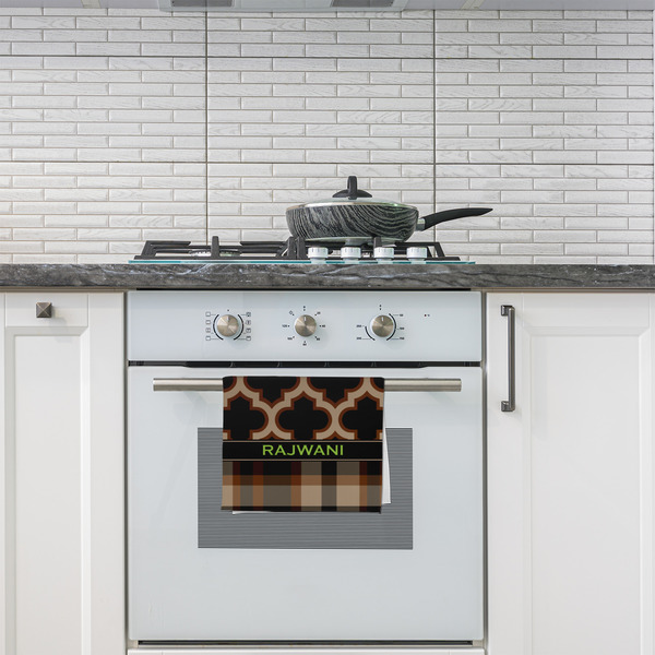 Moroccan & Plaid Kitchen Towel - Poly Cotton - Lifestyle