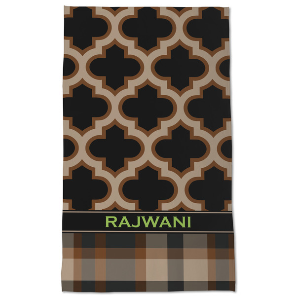 Moroccan & Plaid Kitchen Towel - Poly Cotton - Full Front