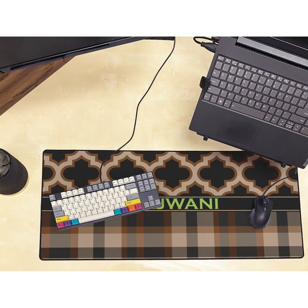 Moroccan & Plaid Large Gaming Mats - LIFESTYLE