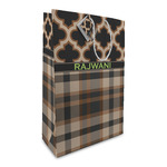 Moroccan & Plaid Large Gift Bag (Personalized)