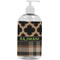 Moroccan & Plaid Plastic Soap / Lotion Dispenser (16 oz - Large - White) (Personalized)