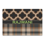 Moroccan & Plaid Large Rectangle Car Magnet (Personalized)