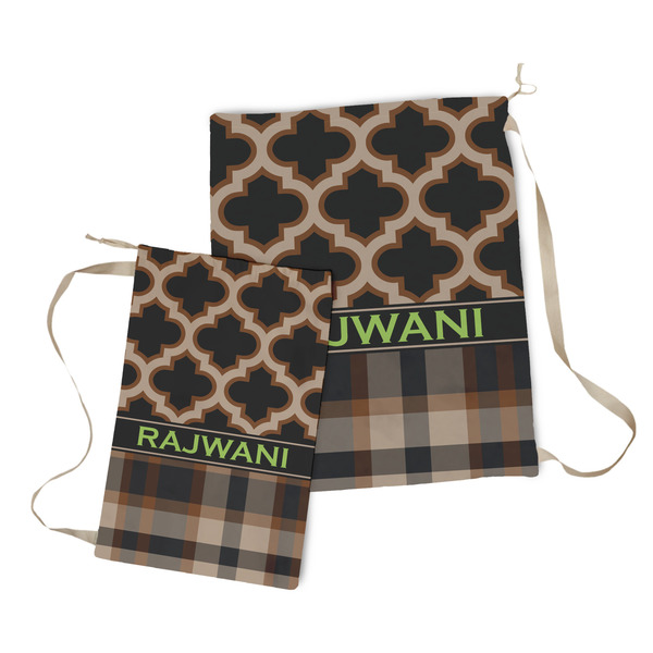 Moroccan & Plaid Laundry Bag - Both Bags