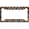 Moroccan & Plaid License Plate Frame - Style A