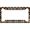 Moroccan & Plaid License Plate Frame (Personalized)