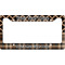 Moroccan & Plaid License Plate Frame - Style B (Personalized)