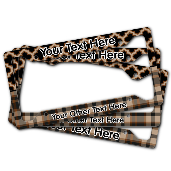 Moroccan & Plaid License Plate Frames - (PARENT MAIN)