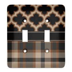 Moroccan & Plaid Light Switch Cover (2 Toggle Plate)