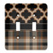 Moroccan & Plaid Light Switch Cover (2 Toggle Plate)
