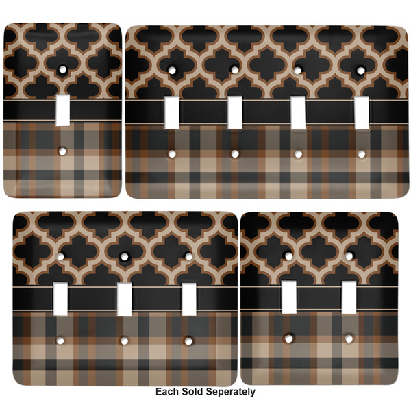 Moroccan & Plaid Light Switch Covers all sizes