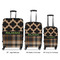 Moroccan & Plaid Luggage Bags all sizes - With Handle