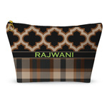 Moroccan & Plaid Makeup Bag - Small - 8.5"x4.5" (Personalized)