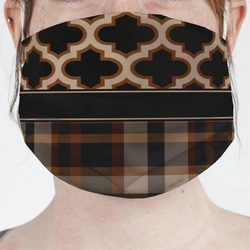 Moroccan & Plaid Face Mask Cover
