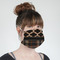 Moroccan & Plaid Mask - Quarter View on Girl