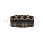 Moroccan & Plaid Kid's Cloth Face Mask - XSmall