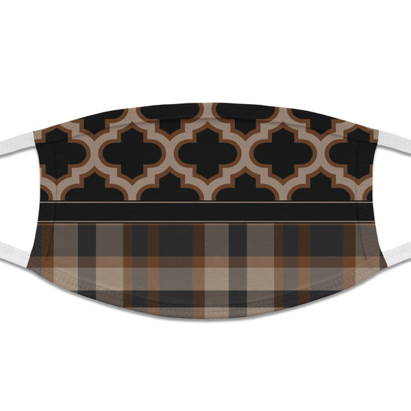 Custom Moroccan & Plaid Cloth Face Mask (T-Shirt Fabric)