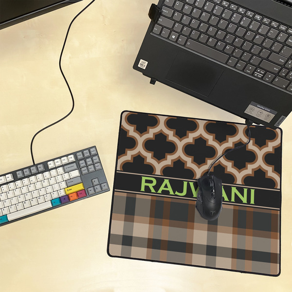 Moroccan & Plaid Medium Gaming Mats - LIFESTYLE