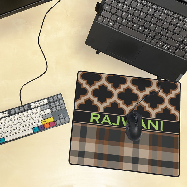 Moroccan & Plaid Medium Gaming Mats - LIFESTYLE