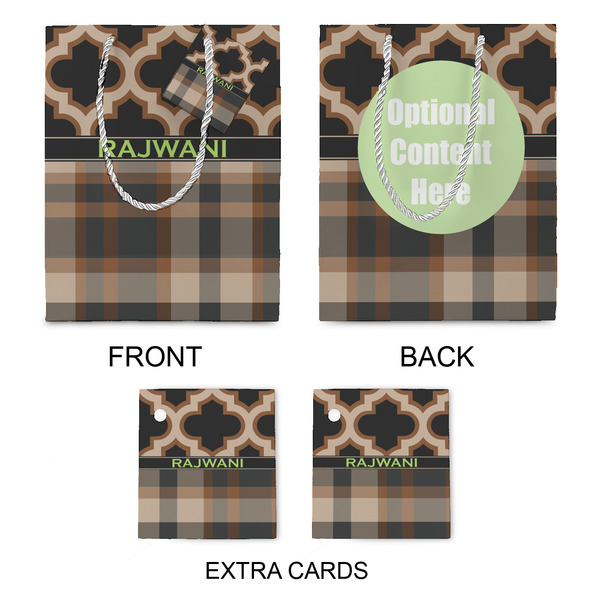 Moroccan & Plaid Medium Gift Bag - Approval