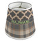Moroccan & Plaid Poly Film Empire Lampshade - Angle View