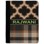 Moroccan & Plaid Notebook Padfolio w/ Name or Text