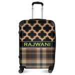 Moroccan & Plaid Suitcase - 24" Medium - Checked (Personalized)