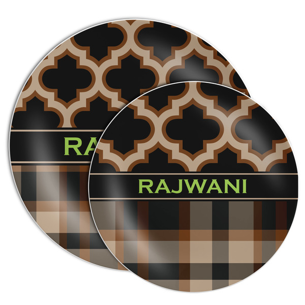 Moroccan & Plaid Melamine Plates - PARENT/MAIN