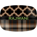 Moroccan & Plaid Melamine Platter (Personalized)