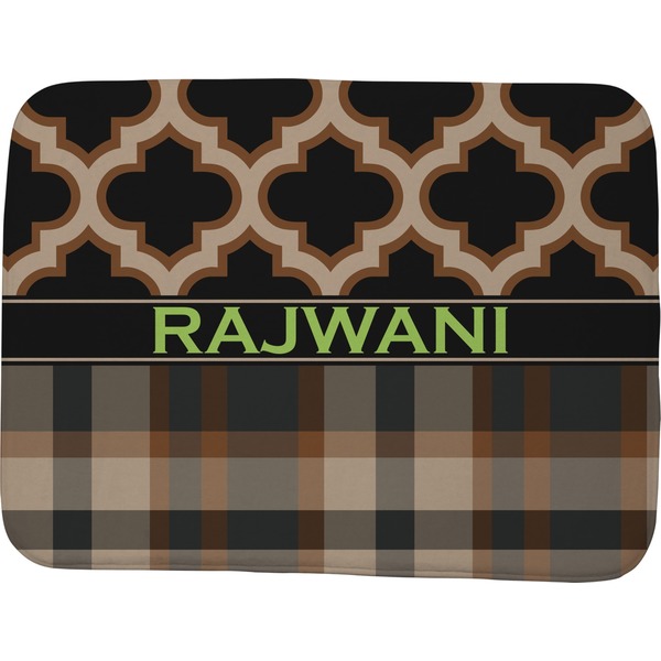 Moroccan & Plaid Memory Foam Bath Mat 48 X 36
