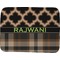 Moroccan & Plaid Memory Foam Bath Mat - 48"x36" (Personalized)