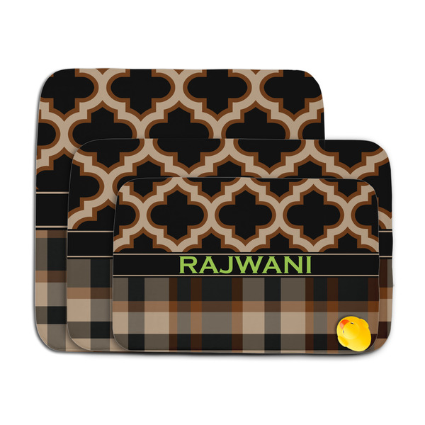 Moroccan & Plaid Memory Foam Bath Mat - MAIN PARENT