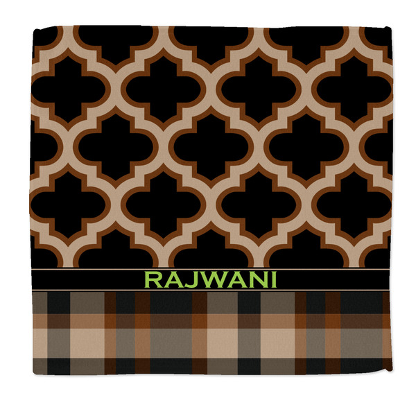Custom Moroccan & Plaid Microfiber Dish Rag (Personalized)