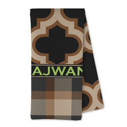 Moroccan & Plaid Kitchen Towel - Microfiber (Personalized)