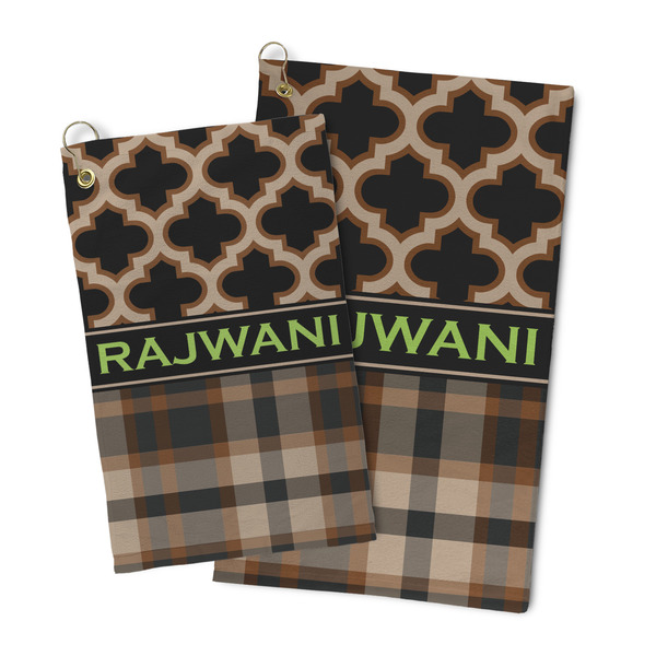 Moroccan & Plaid Microfiber Golf Towel - PARENT MAIN