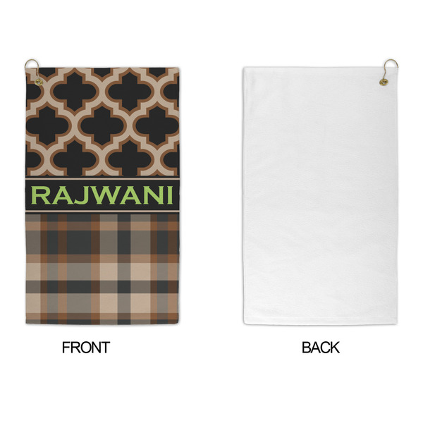 Moroccan & Plaid Microfiber Golf Towels - APPROVAL