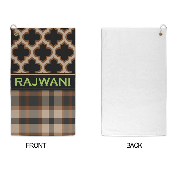 Moroccan & Plaid Microfiber Golf Towels - APPROVAL