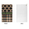 Moroccan & Plaid Microfiber Golf Towels - APPROVAL