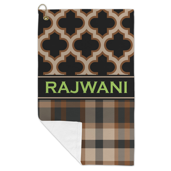 Moroccan & Plaid Microfiber Golf Towels - FOLD