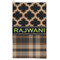 Moroccan & Plaid Microfiber Golf Towel - Large (Personalized)