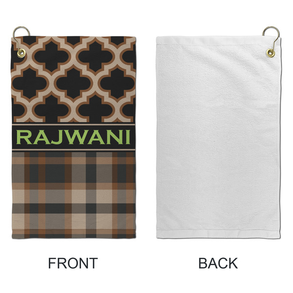Moroccan & Plaid Microfiber Golf Towels - Small - APPROVAL